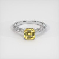 2.27 Ct. Yellow Sapphire Ring, Platinum 950 1