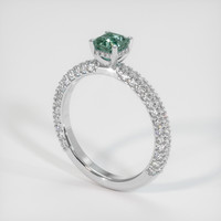 0.83 Ct. Sapphire Ring, Platinum 950 2