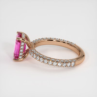 2.18 Ct. Pink Sapphire Ring, 14K Rose Gold 4