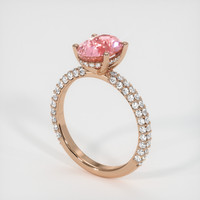 2.77 Ct. Sapphire Ring, 14K Rose Gold 2