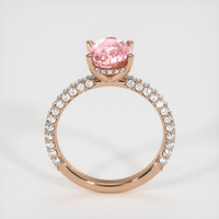 2.77 Ct. Sapphire Ring, 14K Rose Gold 3