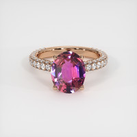 3.18 Ct. Sapphire Ring, 14K Rose Gold 1