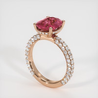 3.18 Ct. Sapphire Ring, 14K Rose Gold 2