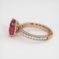 3.18 Ct. Pinkish Purple Sapphire Ring, 14K Rose Gold 4