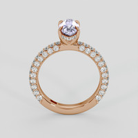 1.76 Ct. Purple Sapphire Ring, 14K Rose Gold 3