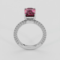 3.39 Ct. Reddish Pink Garnet Ring, 10K White Gold 3