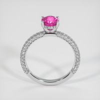 1.67 Ct. Pink Sapphire Ring, 10K White Gold 3