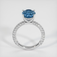 3.67 Ct. Sapphire Ring, 14K White Gold 3