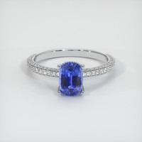 1.28 Ct. Sapphire Ring, 14K White Gold 1