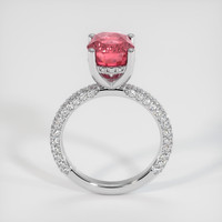 3.07 Ct. Padparadscha Sapphire Ring, 14K White Gold 3