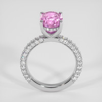 4.25 Ct. Pink Sapphire Ring, 14K White Gold 3
