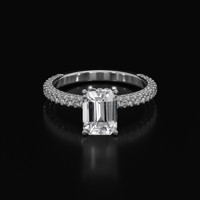 2.51 Ct. Sapphire Ring, 14K White Gold 1