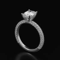 2.51 Ct. Sapphire Ring, 14K White Gold 2