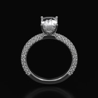 2.51 Ct. Sapphire Ring, 14K White Gold 3