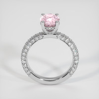 3.05 Ct. Pink Sapphire Ring, 14K White Gold 3