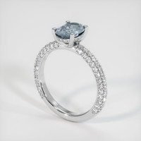 1.52 Ct. Sapphire Ring, 14K White Gold 2