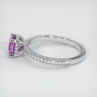 1.03 Ct. Sapphire Ring, 14K White Gold 4