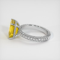 4.04 Ct. Sapphire Ring, 14K White Gold 4