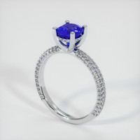 1.19 Ct. Sapphire Ring, 18K White Gold 2