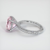 4.41 Ct. Pink Sapphire Ring, 18K White Gold 4