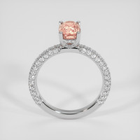 1.66 Ct. Padparadscha Sapphire Ring, 18K White Gold 3