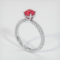 Ruby Ring 1.04 Ct., 18K White Gold Preview