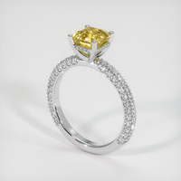 2.27 Ct. Sapphire Ring, 18K White Gold 2