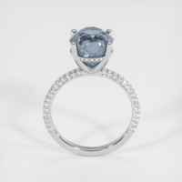 3.58 Ct. Sapphire Ring, 18K White Gold 3