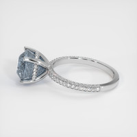 3.58 Ct. Sapphire Ring, 18K White Gold 4