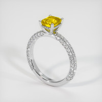 2.02 Ct. Sapphire Ring, 18K White Gold 2