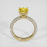 3.01 Ct. Yellowish Brown Sapphire Ring, 10K Yellow Gold 3