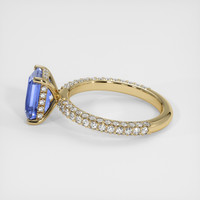 3.04 Ct. Blue Sapphire Ring, 14K Yellow Gold 4