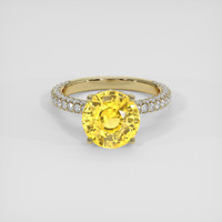 5.12 Ct. Yellow Sapphire Ring, 14K Yellow Gold 1