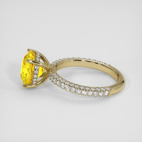5.12 Ct. Yellow Sapphire Ring, 14K Yellow Gold 4