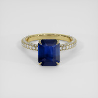 2.62 Ct. Blue Sapphire Ring, 14K Yellow Gold 1