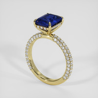 2.62 Ct. Blue Sapphire Ring, 14K Yellow Gold 2