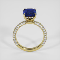 2.62 Ct. Blue Sapphire Ring, 14K Yellow Gold 3