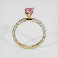 3.08 Ct. Padparadscha Sapphire Ring, 14K Yellow Gold 3