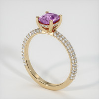 1.03 Ct. Sapphire Ring, 14K Yellow Gold 2