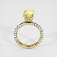 4.01 Ct. Yellow Sapphire Ring, 14K Yellow Gold 3