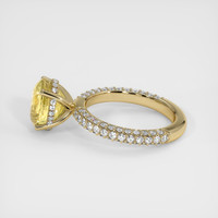4.01 Ct. Yellow Sapphire Ring, 14K Yellow Gold 4