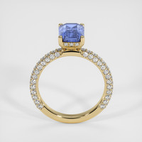 3.04 Ct. Blue Sapphire Ring, 18K Yellow Gold 3
