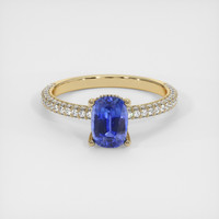 1.28 Ct. Sapphire Ring, 18K Yellow Gold 1