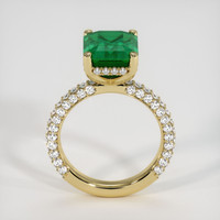 3.70 Ct. Emerald Ring, 18K Yellow Gold 3