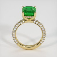 3.22 Ct. Emerald Ring, 18K Yellow Gold 3