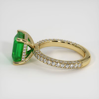 3.22 Ct. Emerald Ring, 18K Yellow Gold 4