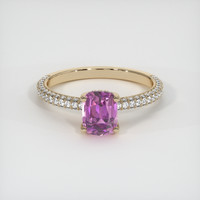 1.29 Ct. Sapphire Ring, 18K Yellow Gold 1