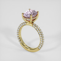 4.41 Ct. Pink Sapphire Ring, 18K Yellow Gold 2