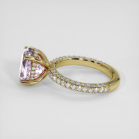 4.41 Ct. Pink Sapphire Ring, 18K Yellow Gold 4