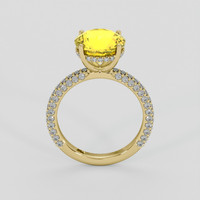 5.12 Ct. Yellow Sapphire Ring, 18K Yellow Gold 3